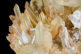 Wide Tangerine Quartz Crystal Cluster - Madagascar #107084-3